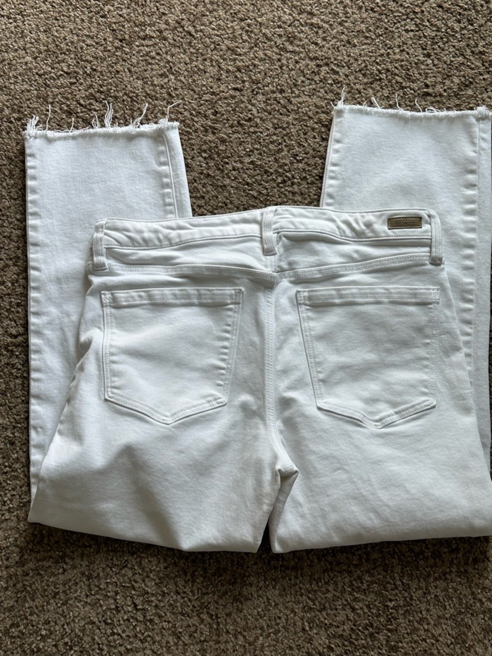 LIVERPOOL White Mid-Rise Straight Crop Jeans - Picture 2 of 7